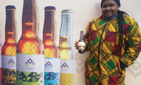 Image of Apiwe Nxusani-Mawela, founder of Tolokazi Craft Beer @Tolokazibeer