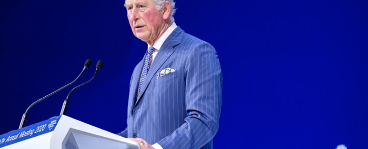 Britain’s Prince Charles speaking at the World Economic Forum in Davos, Switzerland on 22 January 2020. Picture: @RoyalFamily/Twitter