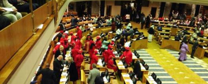 FILE: When the EFF objected, DA MPs erupted. Picture: EWN.