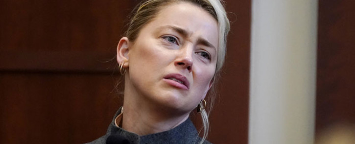US actress Amber Heard testifies in the courtroom at the Fairfax County Circuit Courthouse in Fairfax, Virginia, on 16 May 2022. Picture: Steve Helber / POOL / AFP