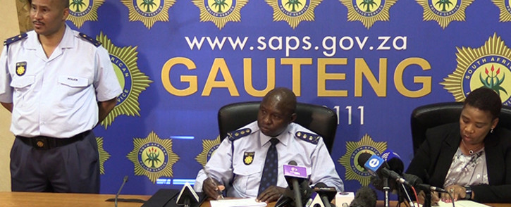 Gauteng Police Commissioner Lesetja Mothiba  at a media conference addressing the recent spate of mall robberies in Gauteng. Picture: Vumani Mkhize/EWN 