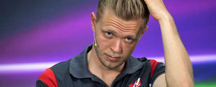 Kevin Magnussen attends the drivers' press conference ahead of the Formula One Bahrain Grand Prix at the Sakhir circuit in the desert south of the Bahraini capital, Manama, on 13 April 2017. Picture: AFP.
