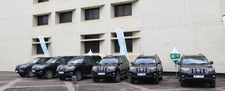 Six SUVs were delivered on 17 December 2021 by the KZN provincial government to support the Queen Mother and the Queens of the late His Majesty King Goodwill Zwelithini kaBhekuzulu. Picture: KZN Government/Twitter.