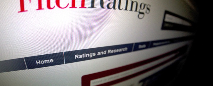 This picture taken on 17 January, 2012 shows a close-up of a page of the Ratings agency Fitch website. Picture: AFP.