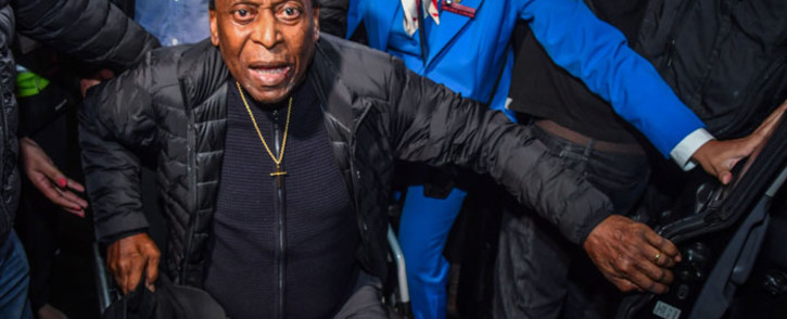 FILE: In this file photo taken on 9 April 2019 Brazilian football great Edson Arantes do Nascimento, known as Pele, arrives at Guarulhos International Airport, in Guarulhos some 25km from Sao Paulo, Brazil. Picture: AFP