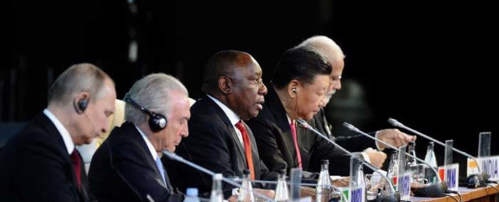 President Cyril Ramaphosa chairing the BRICS Africa Outreach and BRICS Plus interactive dialogue at the 10th BRICS Summit held at the Sandton International Convention Centre in Johannesburg. Picture: Dirco.