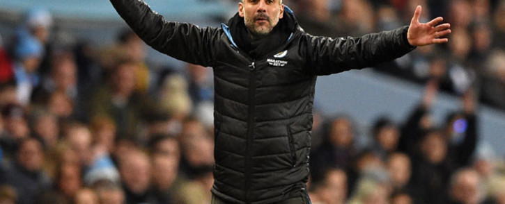 FILE: Manchester City's Spanish manager Pep Guardiola gestures on the touchline during the English Premier League football match between Manchester City and Leicester City at the Etihad Stadium in Manchester, north-west England, on 21 December 2019. Picture: AFP
