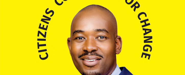 Nelson Chamisa has rebranded his MDC Alliance party to the Citizens’ Coalition for Change. Picture: @CCCZimbabwe/Twitter