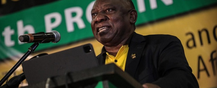 ANC president Cyril Ramaphosa at the party's Eastern Cape elective conference on 9 May 2022. Picture: Abigail Javier/EWN