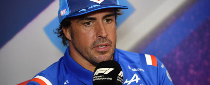 Alpine's Spanish driver Fernando Alonso answers a journalist's question during a press conference on the eve of the start of the Formula One French Grand Prix 2022, on the Circuit Paul Ricard in Le Castellet, southern France, on 21 July 2022. Picture: Sylvain THOMAS / AFP