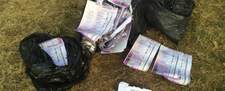 More allegations of dumped ballot papers were found in Lynnwood Ridge in Pretoria and Diepsloot. Picture: iWitness.