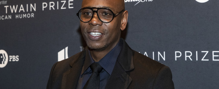 FILE: Comedian Dave Chappelle arrives at the Kennedy Center for the Mark Twain Award for American Humor in Washington, D.C. in October 2019. Picture: Alex Edelman/AFP