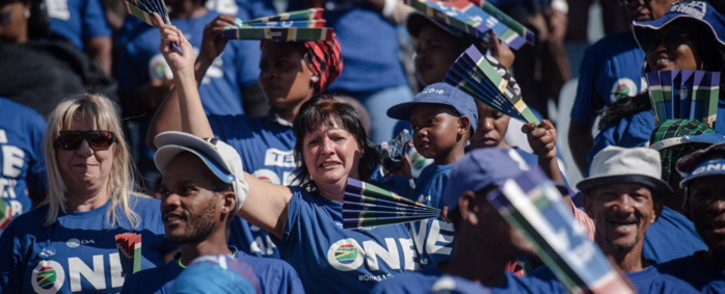 FILE: Democratic Alliance supporters during an election rally in April 2019. Picture: @MmusiMaimane/Twitter