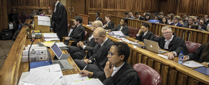 Advocate Tembeka Ngcukaitobi argues for the Nelson Mandela Foundation on why the old South African flag should be banned as it constitutes hate speech in the Johannesburg Equality Court. Picture: Thomas Holder/EWN