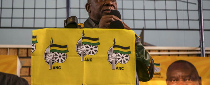 President Cyril Ramaphosa addresses residents in Mitchells Plain during an ANC election rally in Cape Town on 3 May. Picture: Cindy Archillies/EWN