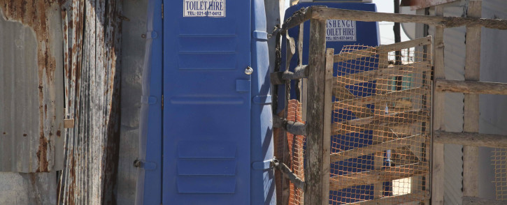 As many as twenty residents can share one chemical toilet in an informal settlement. Picture: Cindy Archillies/EWN