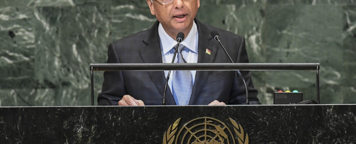 FILE: Mauritius' Prime Minister Pravind Kumar Jugnauth at the United Nations in New York. Picture: AFP