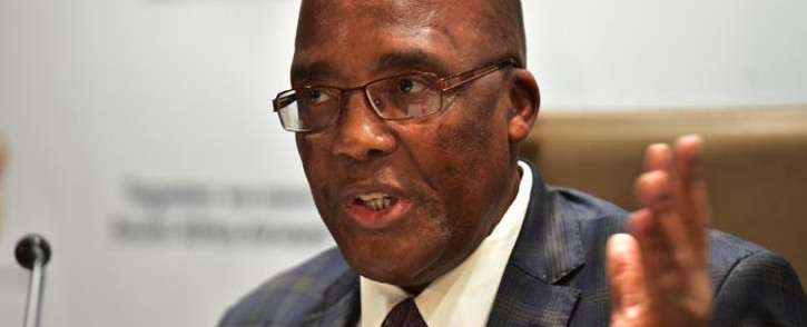 Minister of Health Aaron Motsoaledi briefs the media on 5 June 2018 on the status of healthcare in the country. Picture: GCIS.