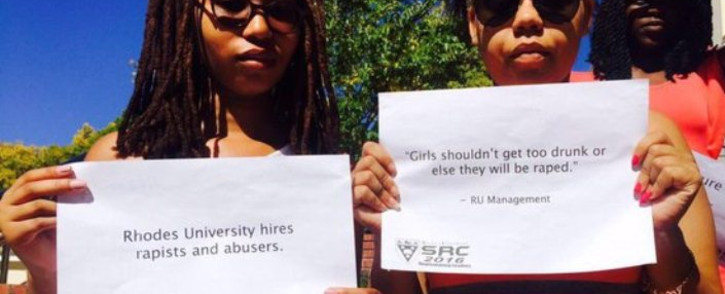 FILE: Rhodes University students show their support for the Chapter 2.12 campaign. Picture: EWN.