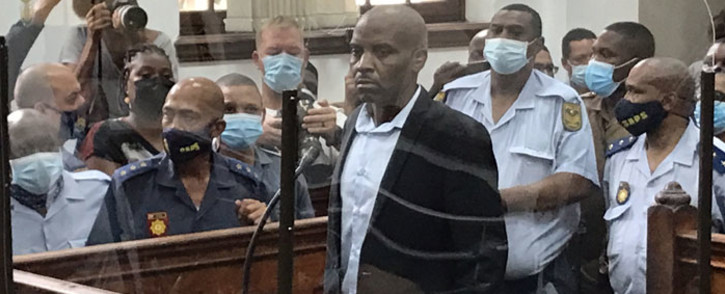 FILE: Zandile Mafe, the man accused of setting fire to Parliament, appeared in the Cape Town Magistrates Court on 11 January 2022. Picture: Kevin Brandt/Eyewitness News