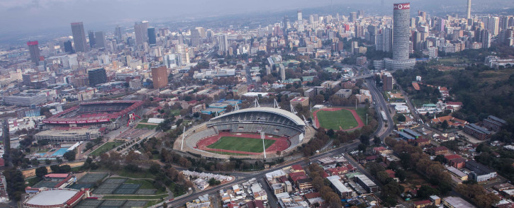 Aerial view of Johannesburg CBD. Picture: Abigail Javier/EWN