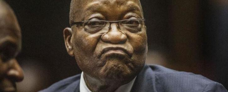 FILE: Former President Jacob Zuma in the Pietermaritzburg High Court where he appeared on corruption charges on 15 October 2019. Picture: AFP.