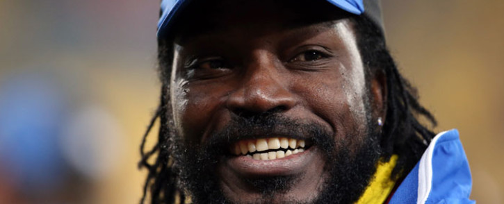 West Indies Chris Gayle smiles after the Quarter Final Cricket World Cup match between New Zealand and the West Indies played at the Wellington Regional Stadium in Wellington on 21 March 2015. Picture: AFP/Michael Bradley. 