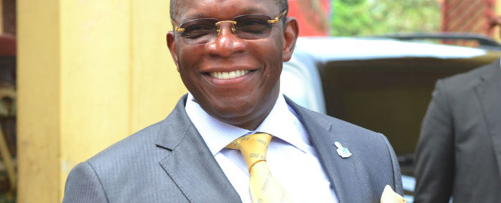 FILE: A picture taken on 5 October 2015 in Conakry shows former government minister and economist Ibrahima Kassory Fofana. Ibrahima Kassory Fofana has been named the new prime minister of Guinea by President Alpha Conde, according to a decree read out on state media on 22 May, 2018. Fofana, 64, was previously responsible for investments and public-private partnerships in the outgoing government, which resigned last week.
