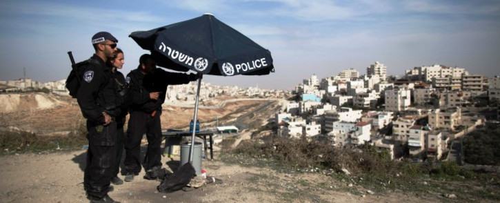 FILE:Israeli Border Police take position on a hill overlooking the east Jerusalem Arab neighborhood of Issawiya, 11 November 2014. Picture: EPA.