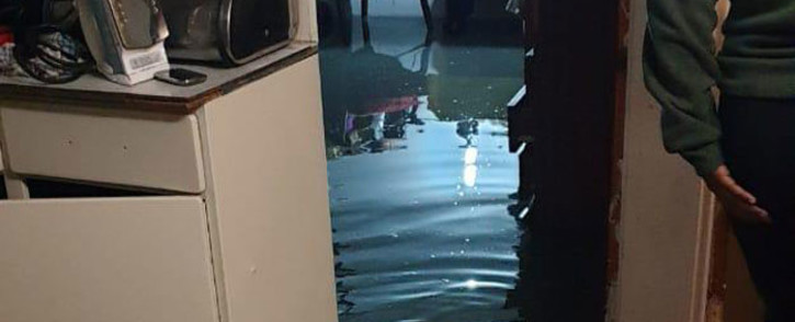 A Manenberg home was flooded after heavy rain in Cape Town. Picture: Supplied.