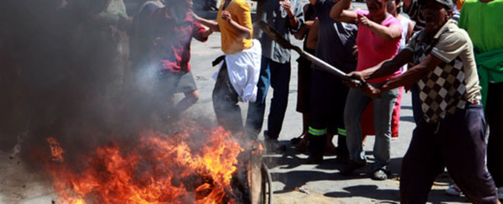 Swellendam officials said protesters in the main road of the Overberg town were not striking for better wages in November last year but trouble started after the DA won a court case against the ACDP and the ANC. Picture:Nardus Engelbrecht/SAPA.