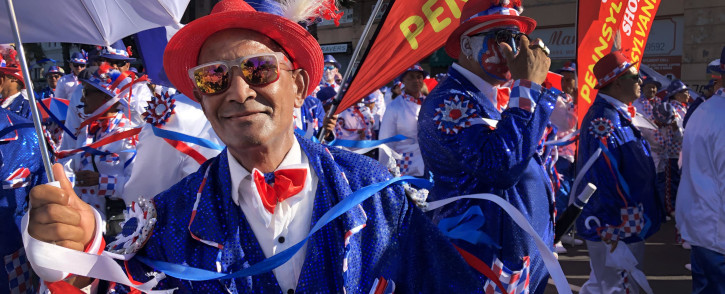The annual minstrel carnival kicked off as colourful troupes make their way through the Cape Town CBD. Picture: Bertram Malgas/EWN