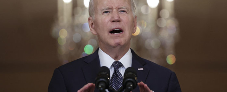 US President Joe Biden delivers remarks on the recent mass shootings from the White House on 2 June 2022 in Washington, DC. Picture: Kevin Dietsch/Getty Images/AFP