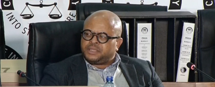 A YouTube screengrab of lawyer Madimpe Mogashoa testifying at the state capture commission of inquiry in Johannesburg on 12 August 2020. Picture: SABC/YouTube