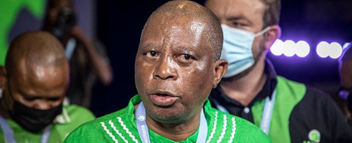 ActionSA leader Herman Mashaba (left) holds a media briefing at the IEC results operation centre in Pretoria on 3 November 2021. Picture: Xanderleigh Dookey Makhaza/Eyewitness News