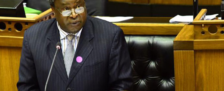 FILE: Finance Minister Tito Mboweni delivers his Medium-Term Budget Policy Speech in Parliament on 28 October 2020 in Cape Town. Picture: GCIS.