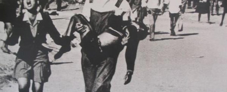 The iconic photo of Hector Pieterson being carried on 16 June 1976. Picture: Sam Nzima.