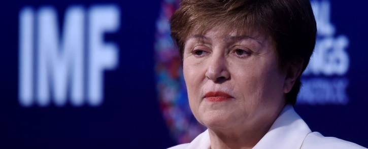 In this file photo taken on 15 October 2019, International Monetary Funds (IMF) Managing Director Kristalina Georgieva pauses while speaking about gender equality during the IMF and World Bank Fall Meetings in Washington, DC. Picture: AFP