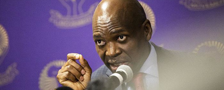 Former SABC COO Hlaudi Motsoeneng at the launch of his political party, the African Content Movement, on 13 December 2018. Picture: Kayleen Morgan/EWN