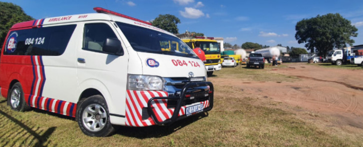 One man was killed and another was injured in an industrial explosion in Cliffdale, KZN on Saturday 29 May 2021. Picture: Twitter/@ER24EMS