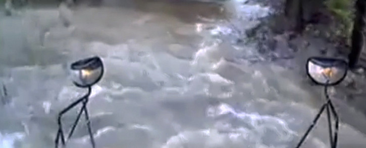 A school bus gets swept away in floodwaters after the driver fails to heed a warning sign!