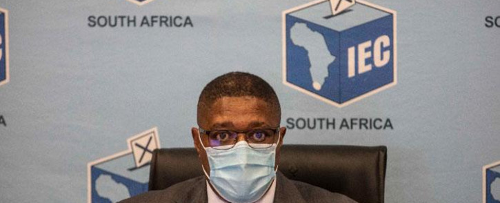 FILE: IEC chairperson Glen Mashinini at a press briefing in Centurion, Johannesburg on 20 May 2021 on the upcoming local government elections. Picture: Abigail Javier/Eyewitness News