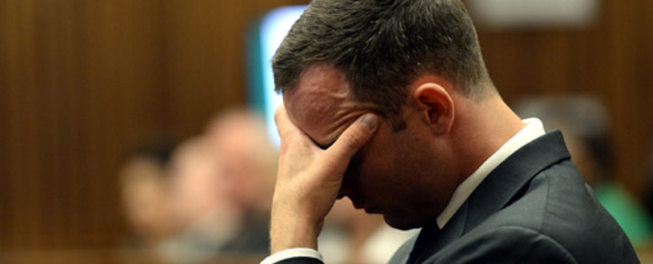 Oscar Pistorius during his murder trial at the High Court in Pretoria on 24 March 2014. Picture: Pool.