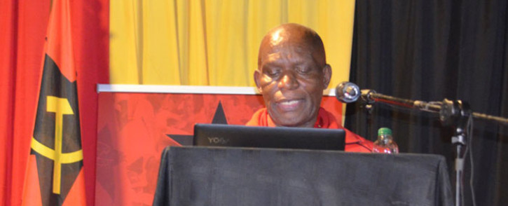 SACP national chairperson Senzeni Zokwana at the party's fifteenth national congress in Boksburg on 13 July 2022. Picture: SACP/Facebook