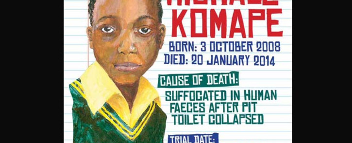 FILE: Michael Komape died after falling into a pit toilet at school in 2014. Picture: Twitter/@Corruption_SA