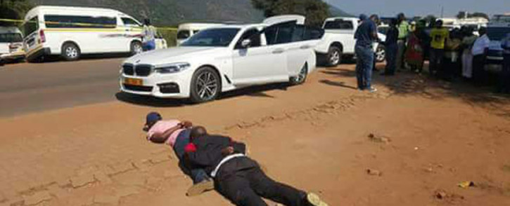 Limpopo police arrest Corporal Jacob Marakalla and an accomplice following a robbery. Picture: Supplied