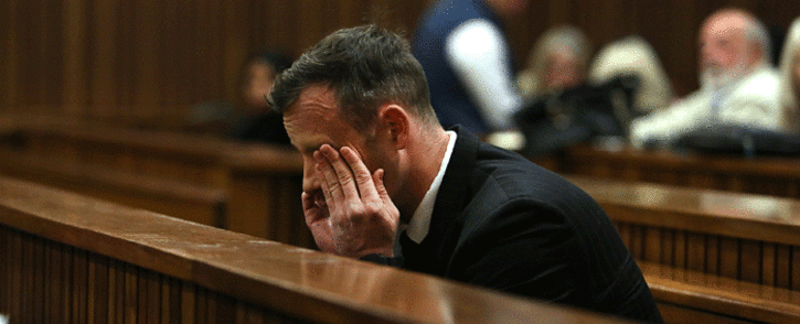 Oscar Pistorius in the North Gauteng High Court. Picture: Pool.