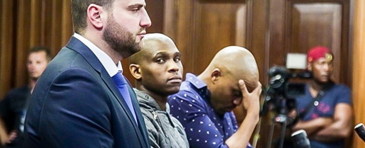 FILE: The co-accused in the Jayde Panayiotou murder trial: Christopher Panayiotou, Sinethemba Nenembe and Zolani Sibeko. Picture: Anthony Molyneaux/EWN.