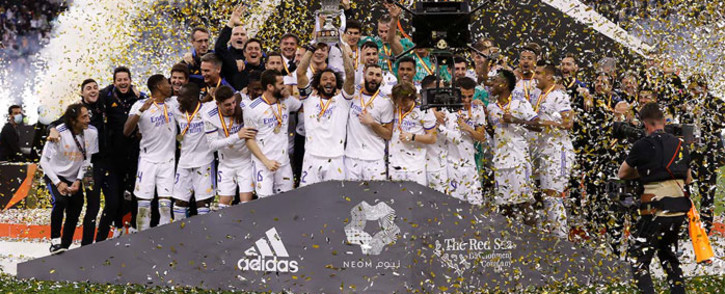 Real Madrid beat Athletic Bilbao 2-0 in the Spanish Super Cup on 16 January 2022. Picture: @realmadriden/Twitter