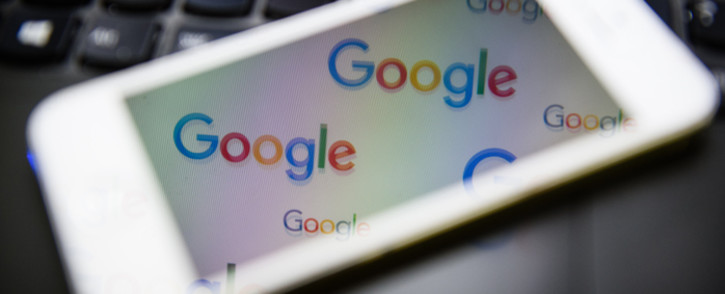 The logo for US technology company and search engine Google is displayed on screens. Picture: AFP.